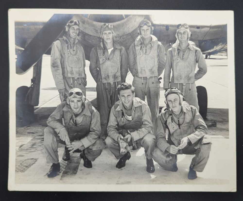 US Aviation Navy Fighter Pilots Photo WWII 8x10